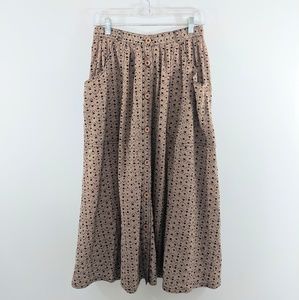 American Apparel | A-line Midi Skirt with Buttons